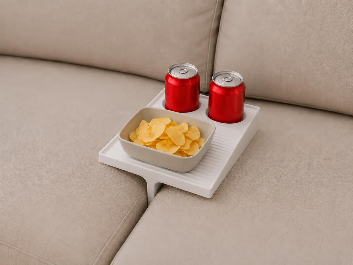 Sofa Arm Tray - Two Cup Holders, 10°