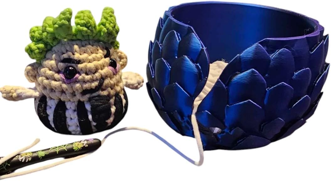 Dragon Scale Yarn Dish - Knitting & Crochet Holder