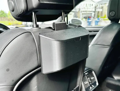 Car Headrest Trash Can | Back Seat Garbage Bin with Lid