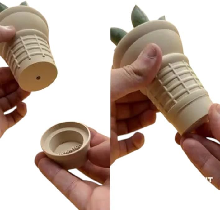 Ice Cream Cone Succulent Planter with Drainage Tray