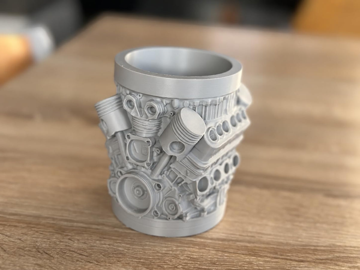 Engine Pencil Holder - Raised Piston Design