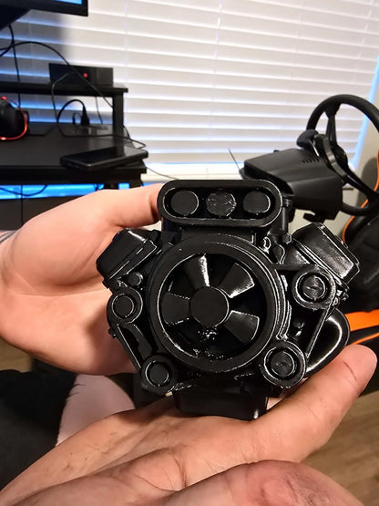 Engine Pen Holder - Fan and Pulley Design
