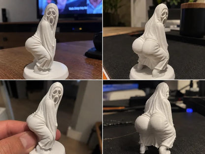 Twerking Ghost Figurine - Fixed Pose