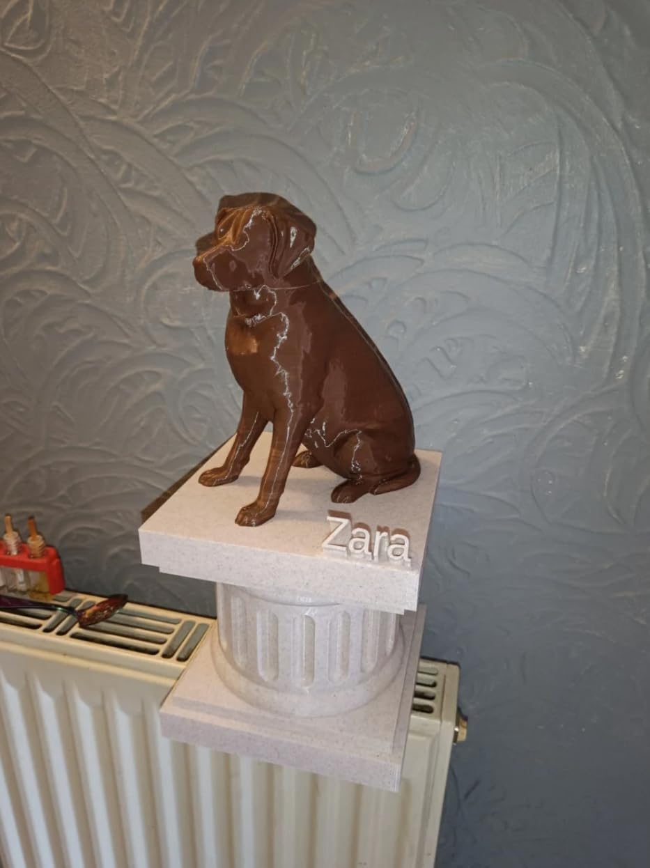 Male Labrador Statue - Sitting Dog Figurine