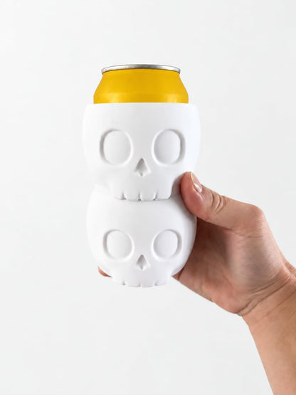 Stacked Skull Can Sleeve - 12 oz