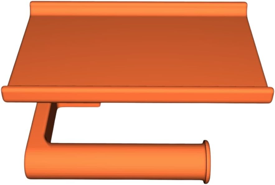 Wall-Mounted Toilet Paper Holder with Shelf