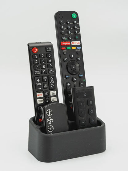 Remote Control Holder - Three-Compartment Caddy