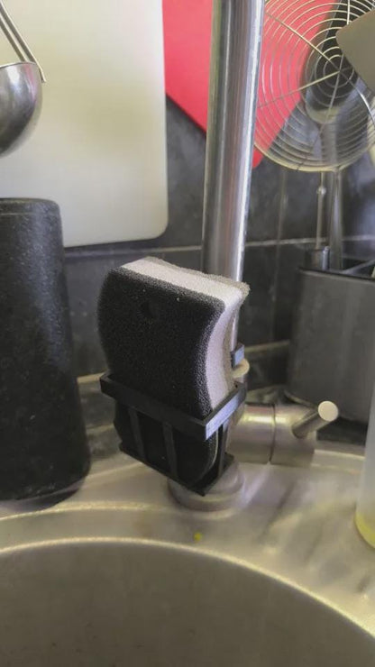 Faucet-Mounted Sponge Holder - Sink Drying Caddy