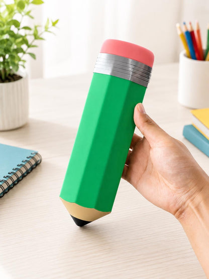 Personalized Pencil-Shaped Pencil Box - Custom Case