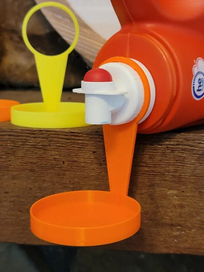 Laundry Detergent Cap Holder with Drip Tray