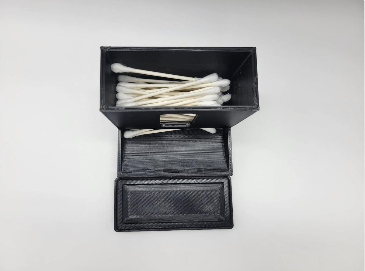 Cotton Swab Dispenser - Bathroom Vanity Organizer