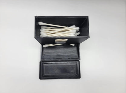 Cotton Swab Dispenser - Bathroom Vanity Organizer