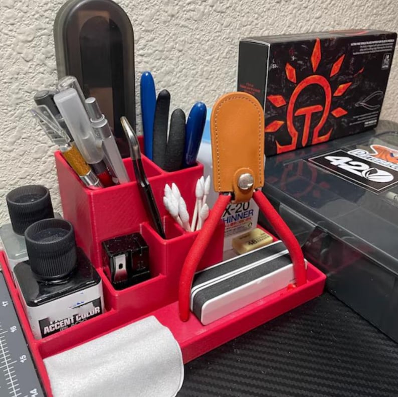 Model Building Station & Tool Organizer - Choose Color