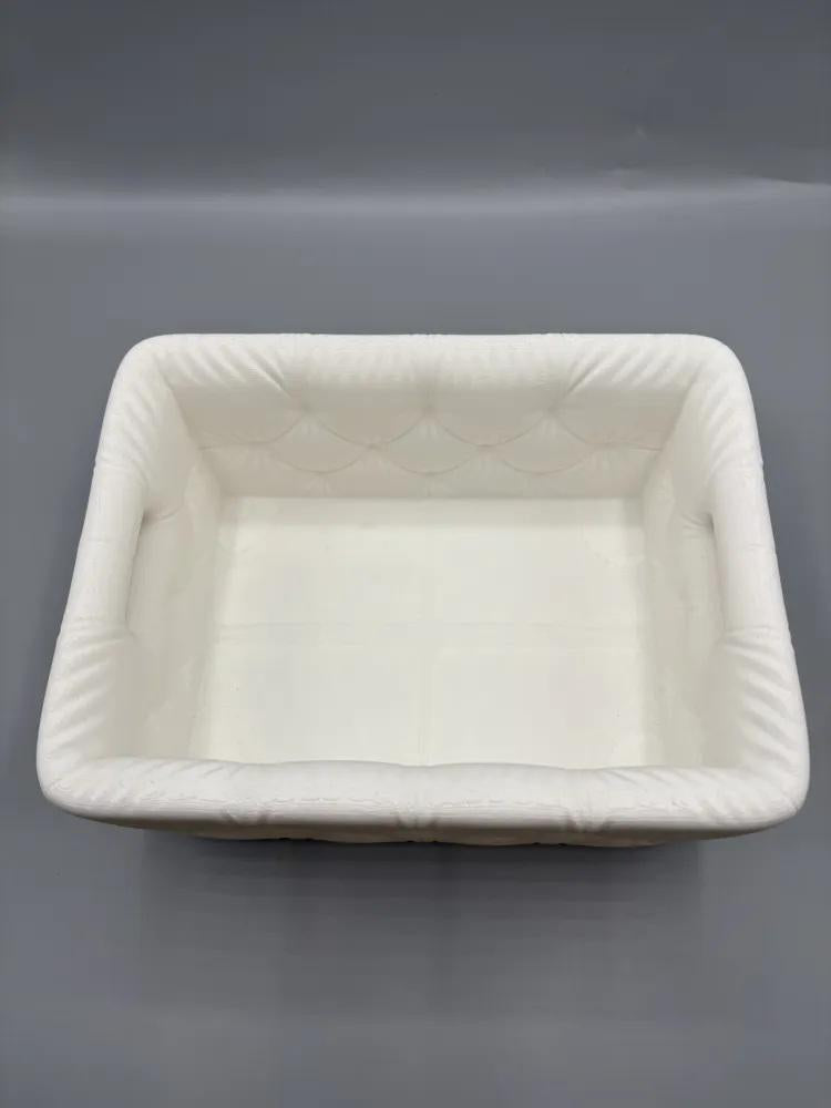Modern Tufted Bathroom Storage Basket - Vanity Organizer