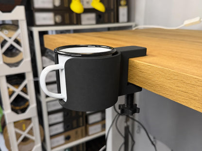 Clamp-On Cup Holder - Desk and Table