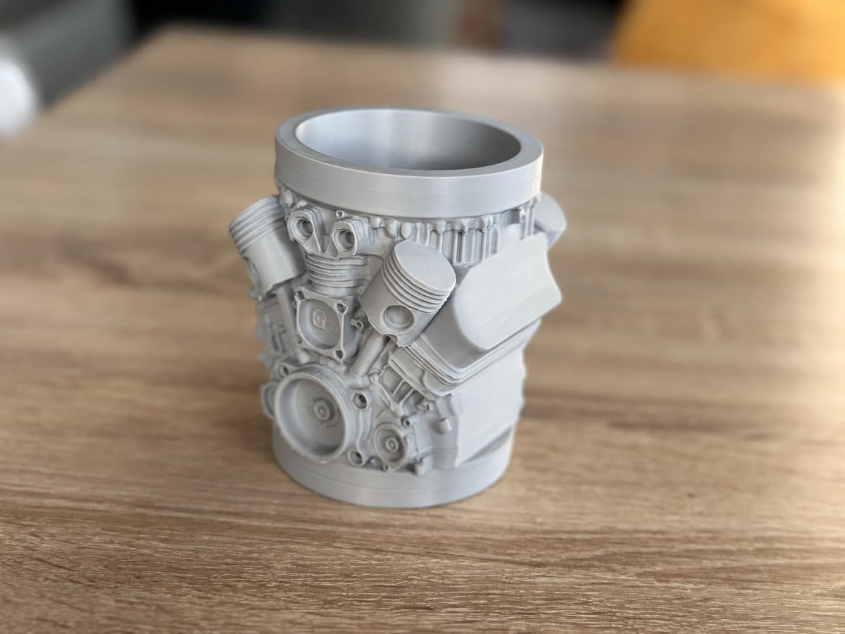 Engine Pencil Holder - Raised Piston Design