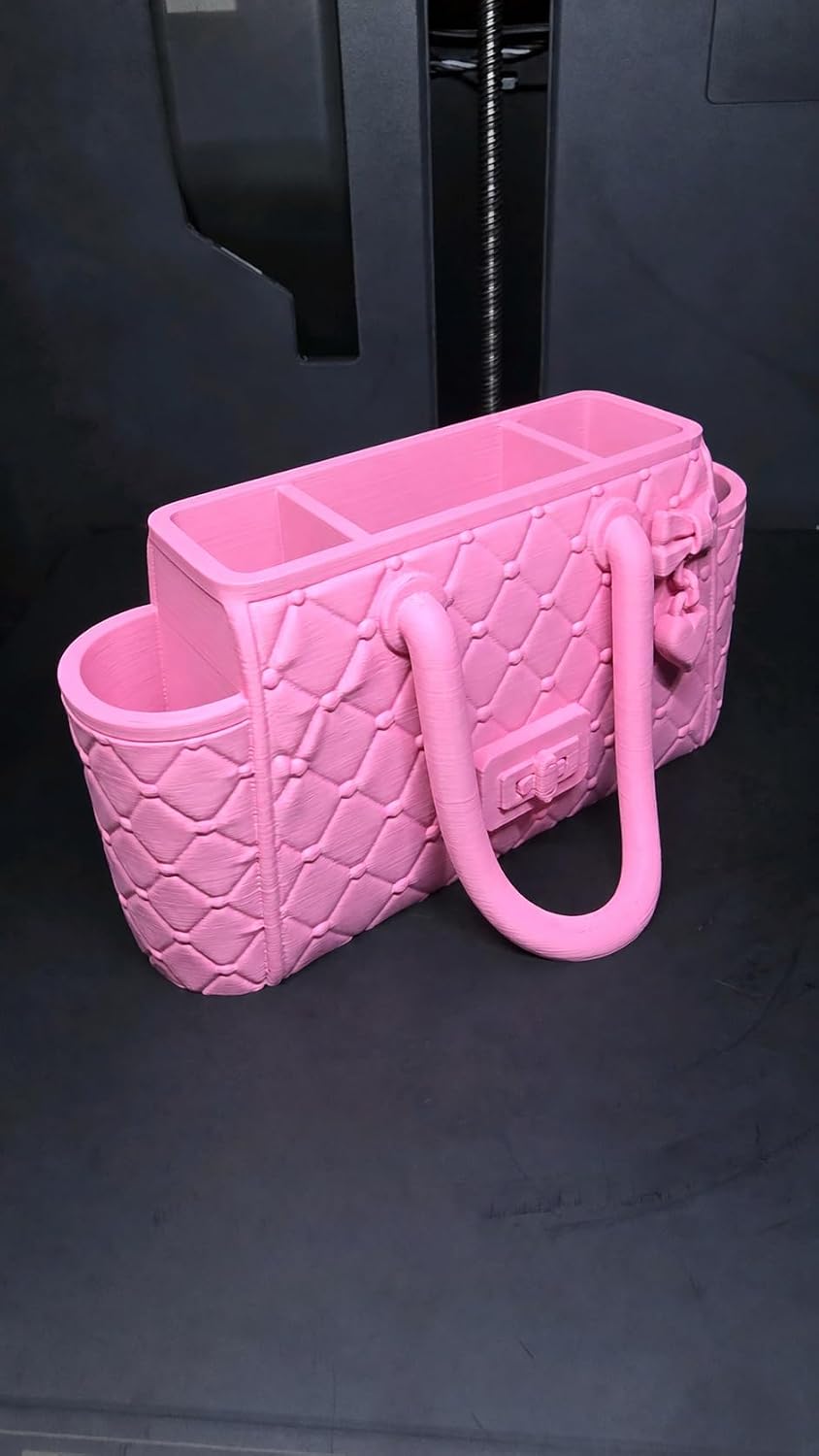 Quilted Handbag Desk Organizer