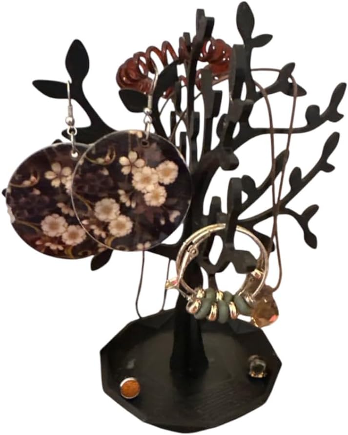 Jewelry Tree Organizer - Branch Stand with Tray