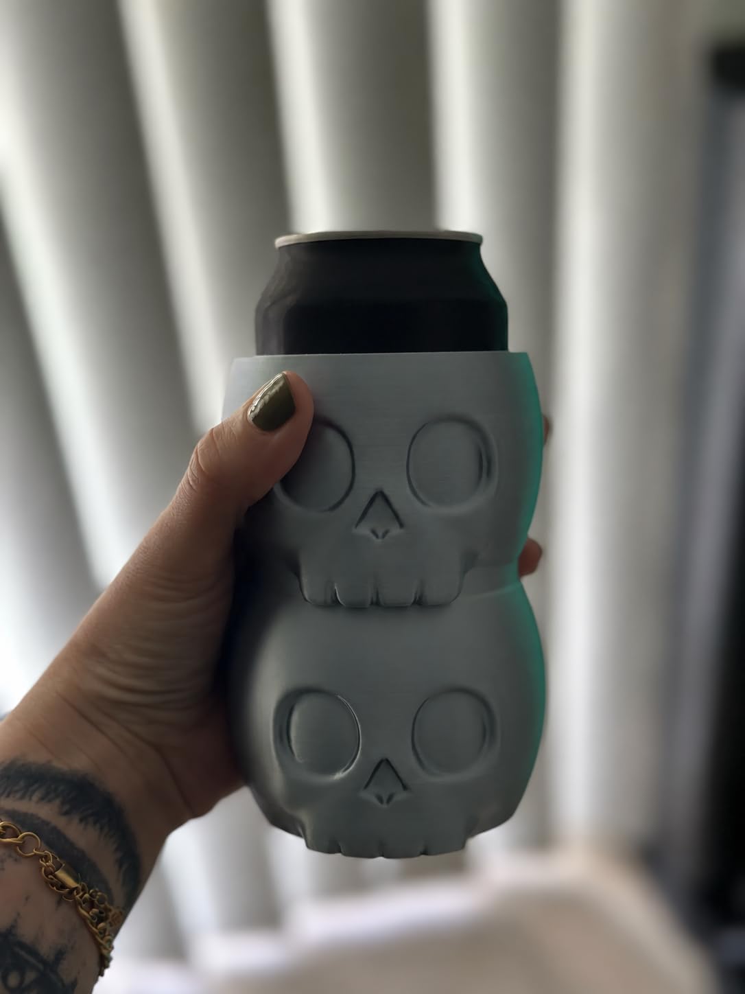 Stacked Skull Can Sleeve - 12 oz