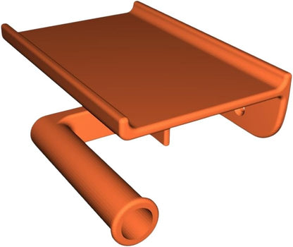 Wall-Mounted Toilet Paper Holder with Shelf