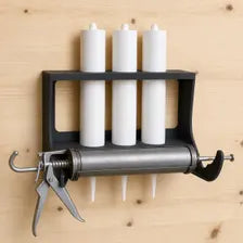 Caulking Gun & 3-Tube Wall Organizer - Pegboard Compatible