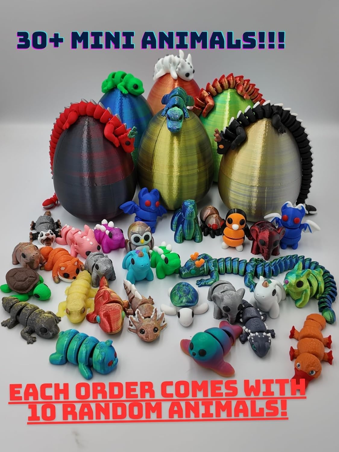 Mystery Mini Animal 10-Pack - Articulated Figurines