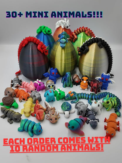 Mystery Mini Animal 10-Pack - Articulated Figurines