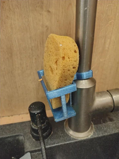 Faucet-Mounted Sponge Holder - Sink Drying Caddy