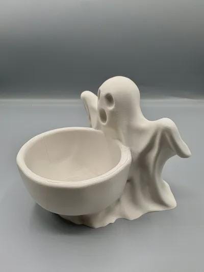 Spooky Ghost Candy Bowl