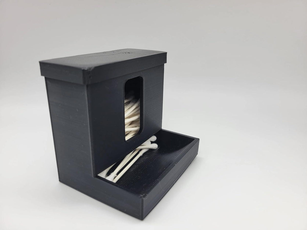 Cotton Swab Dispenser - Bathroom Vanity Organizer