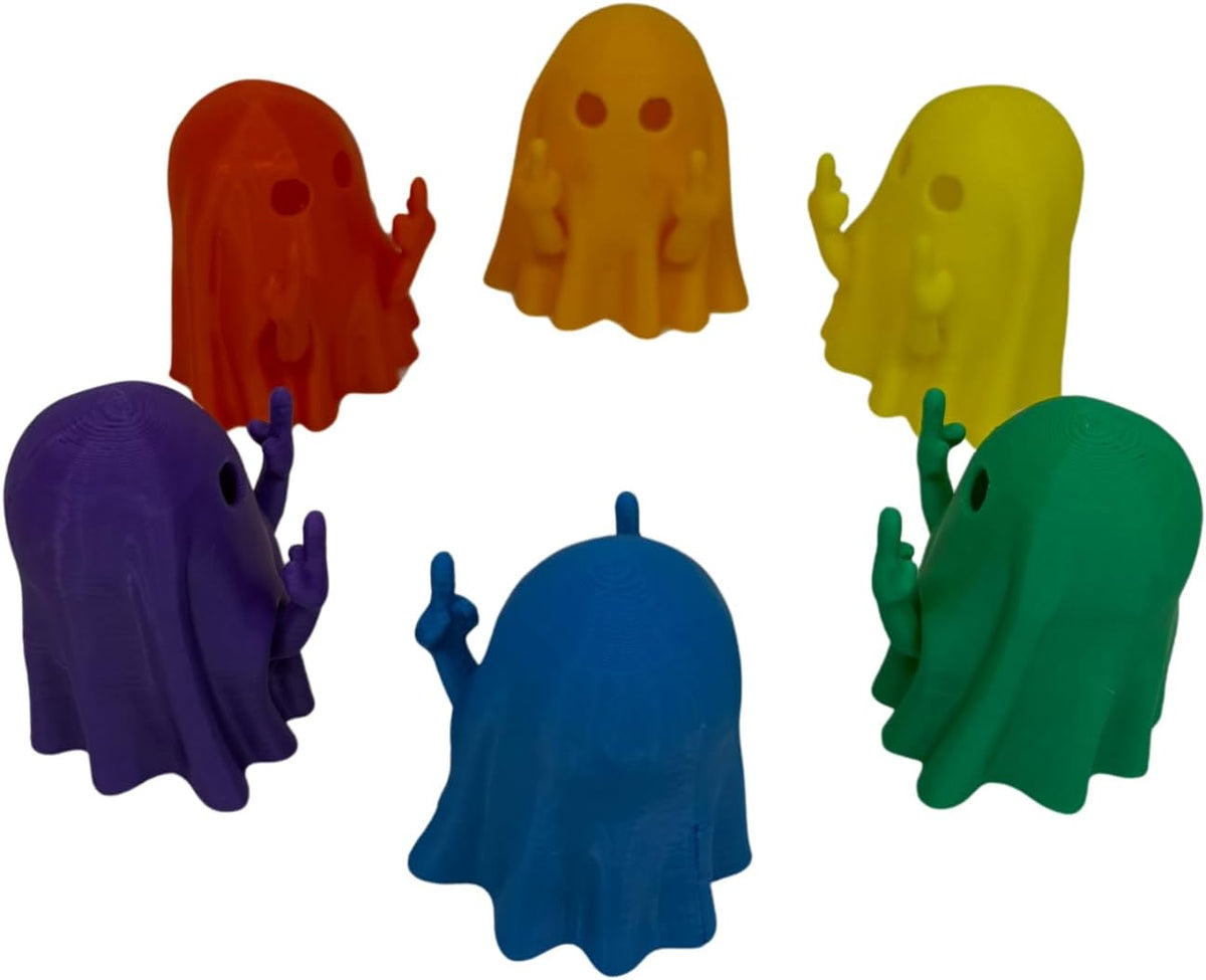 Middle Finger Ghost Figurines - 6-Pack