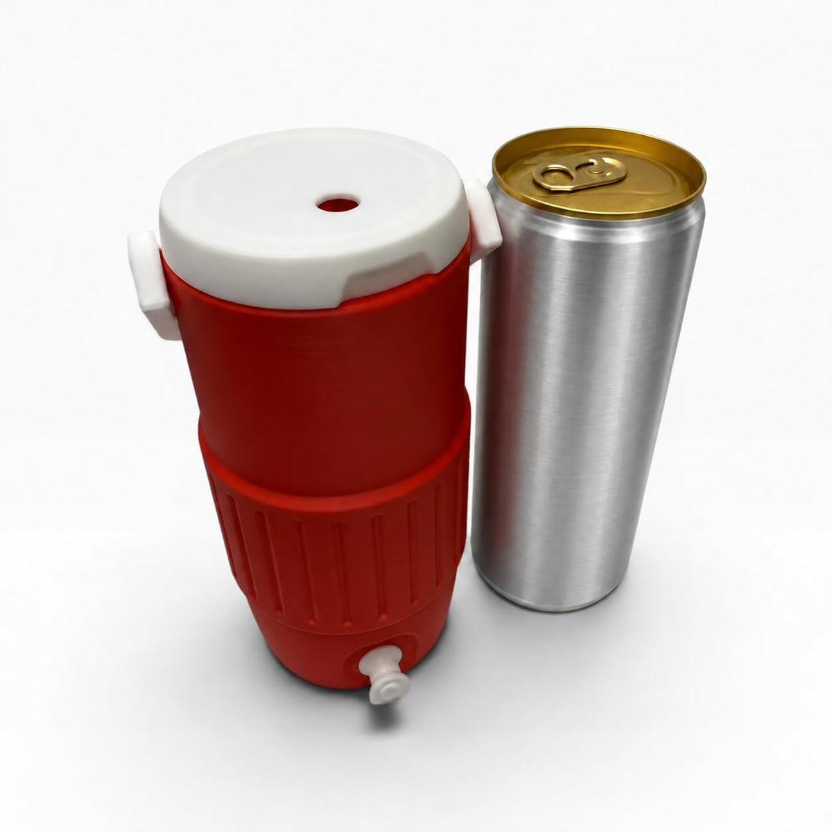 12 oz Slim Can Holder - Pivoting Handle and Lid