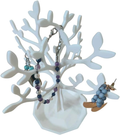 Jewelry Tree Organizer - Branch Stand with Tray
