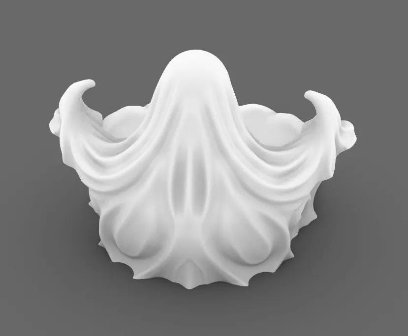 Goth Ghost Candy Bowl