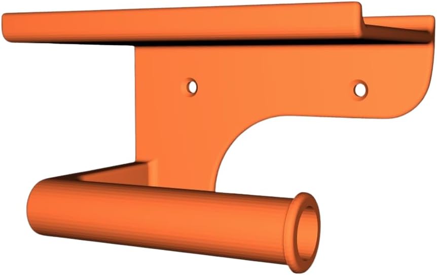 Wall-Mounted Toilet Paper Holder with Shelf