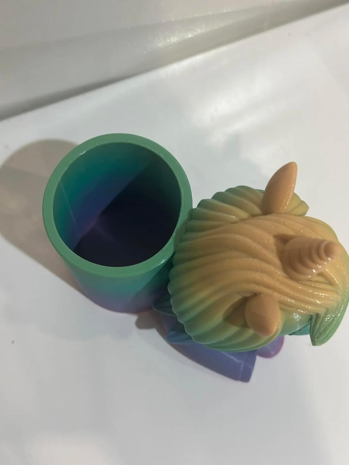 Sleepy Unicorn Pencil Holder