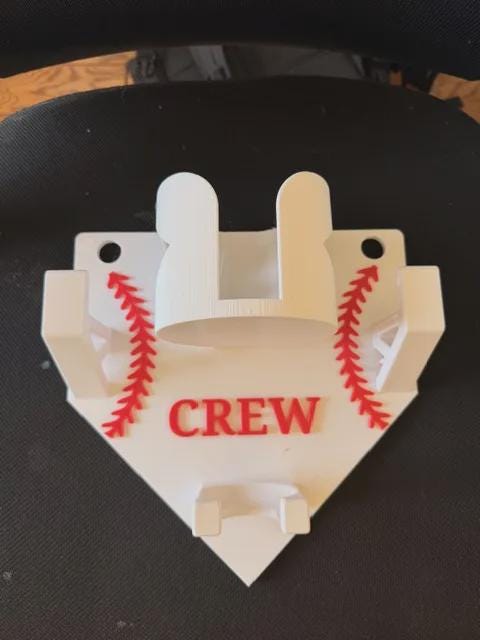 Personalized Baseball Dugout Organizer - Fence Gear Holder