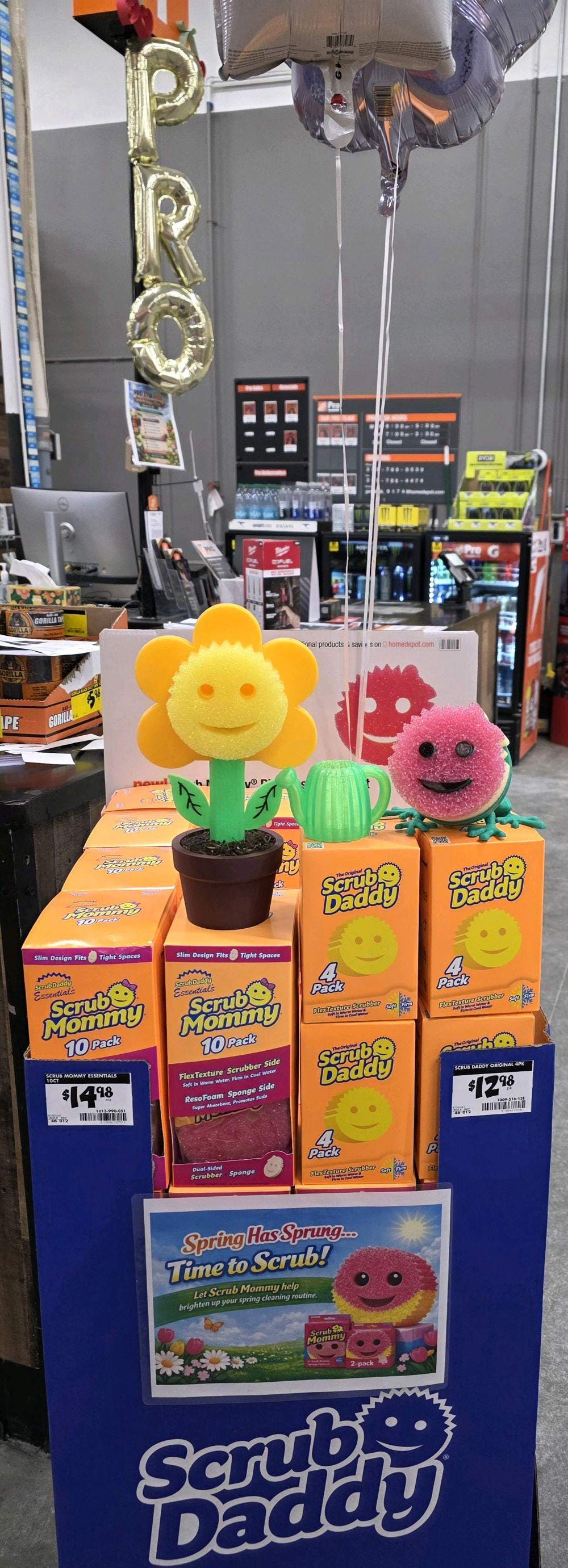 Sunflower Sponge Holder in Flower Pot
