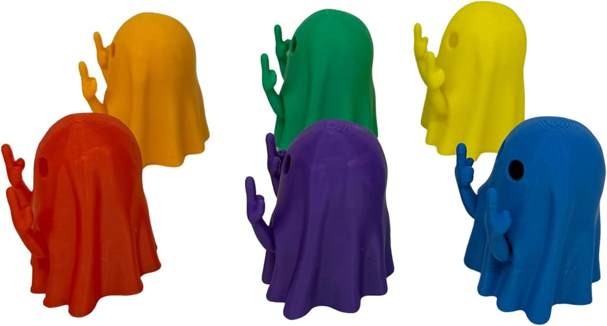 Middle Finger Ghost Figurines - 6-Pack