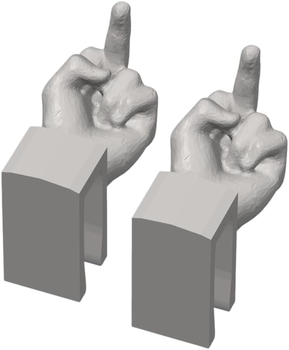 Middle Finger Shoe Charms - 2-Pack