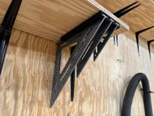 Construction Square Holder | Wall Rack for Three Carpenter Squares