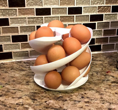 Spiral Egg Holder - 18-Egg Refrigerator Rack
