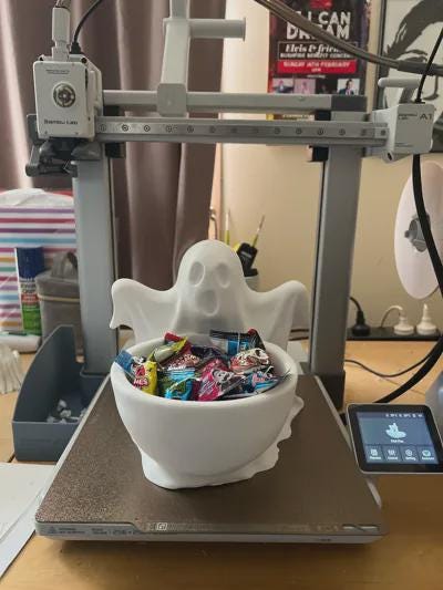 Spooky Ghost Candy Bowl