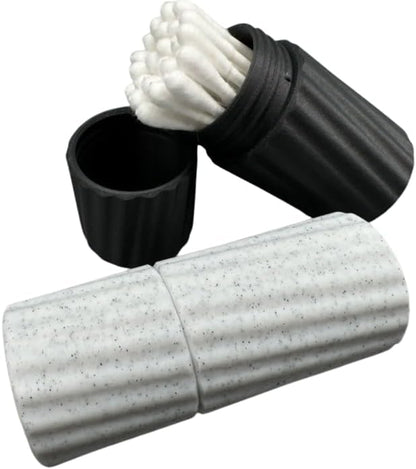 Travel Cotton Swab Case - Screw-Top Container