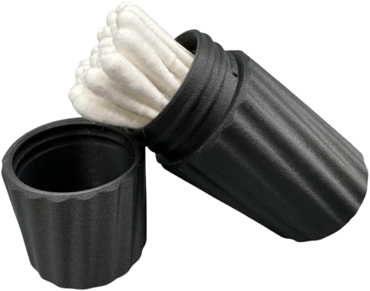 Travel Cotton Swab Case - Screw-Top Container
