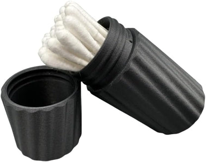 Travel Cotton Swab Case - Screw-Top Container