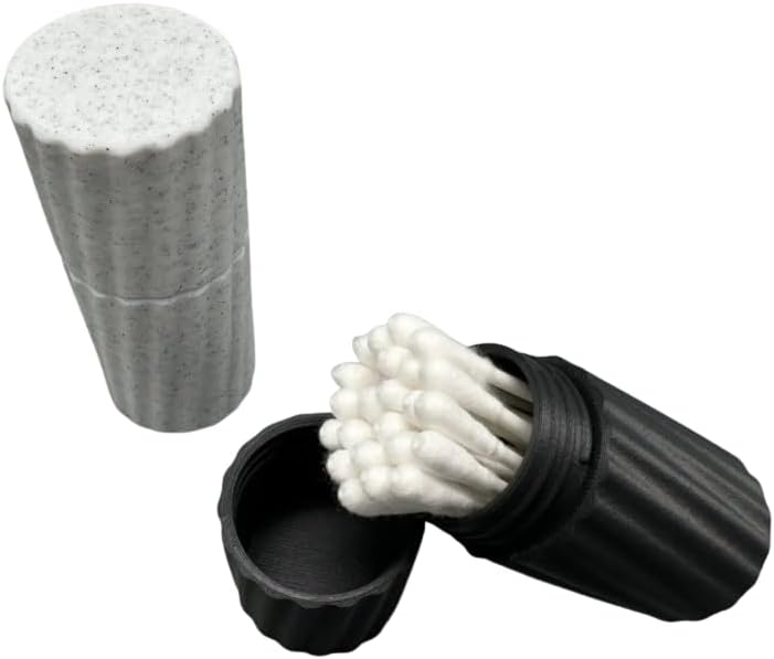 Travel Cotton Swab Case - Screw-Top Container