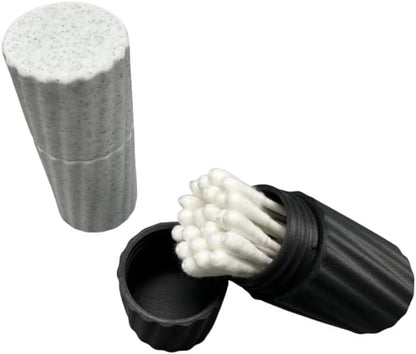 Travel Cotton Swab Case - Screw-Top Container