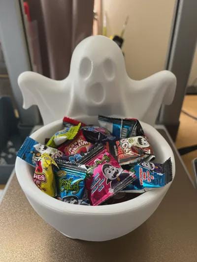 Spooky Ghost Candy Bowl