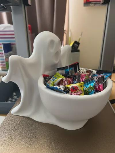 Spooky Ghost Candy Bowl